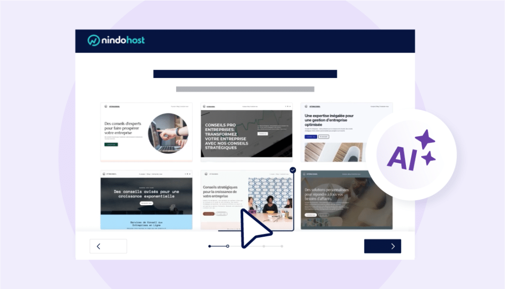 SiteBuilder: Nindohost's drag-and-drop website builder