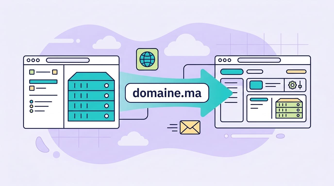 transfer a domain name between two registrars without interrupting the website